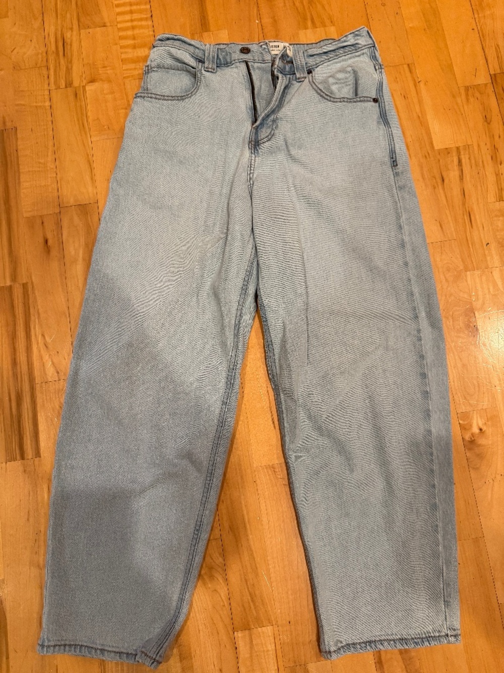 Hollister Baggy Skater Jeans Men's 28x30 Light Wash Wide Leg Y2K Denim